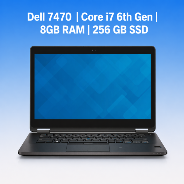 Dell 7470 | Core i7 6th Gen | 8 GB RAM | Win 11 Pro | Refurbished