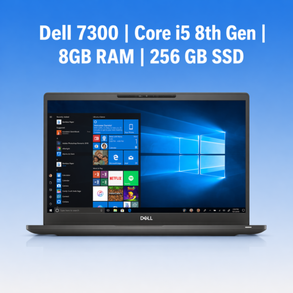 Dell 7300 | Core i5 8th Gen | 8 GB RAM | Win 11 Pro | Refurbished
