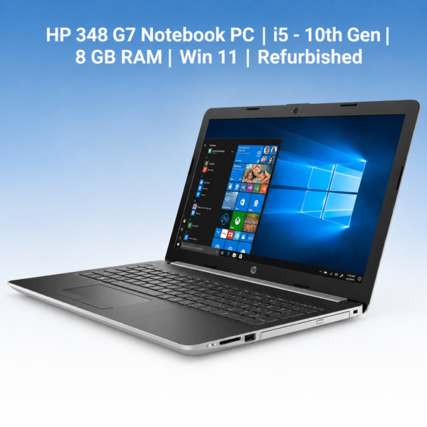 HP 348 G7 Notebook PC | i5 - 10th Gen | 8 GB RAM | Win 11 | Refurbished