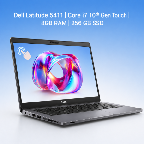 Dell Latitude 5411 | Core i7 10th Gen Touch | 8GB RAM | Win11 Pro | Refurbished